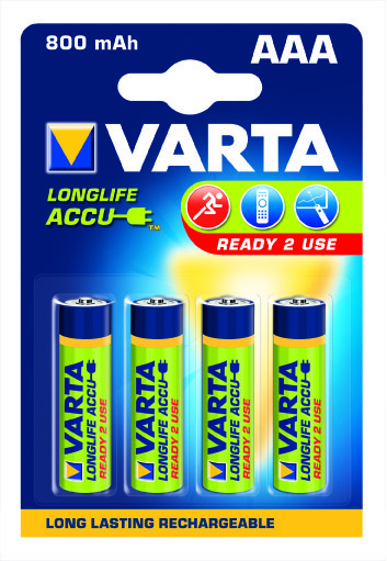 Varta Batterij Herlaadbaar NI-MH AAA 1.5V 800mAh