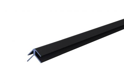 Composiet paneel hoekprofiel zwart 1220x16x3mm