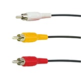 Profile câble audio/vidéo 3RCA>3RCA HQ 2m