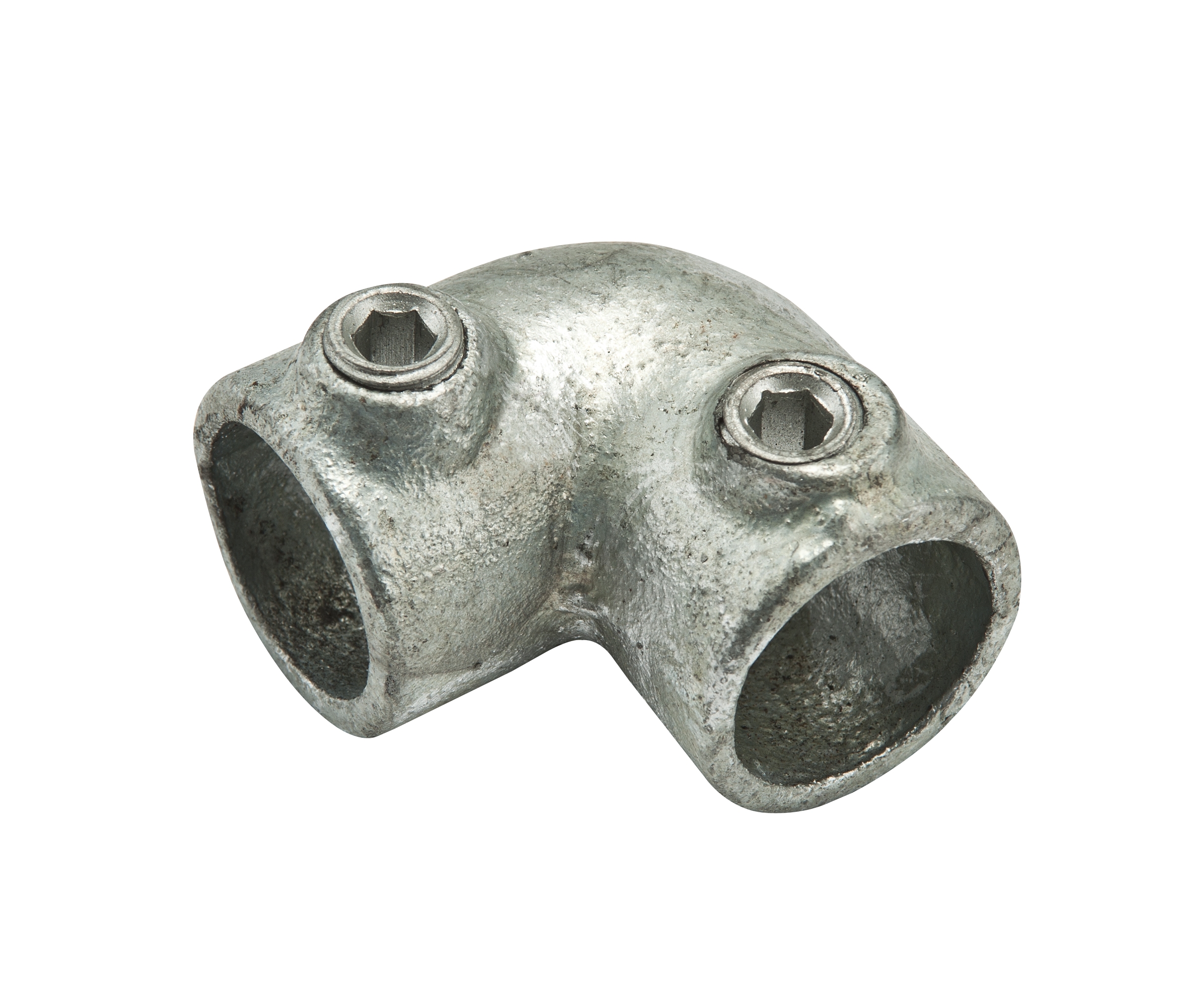 Steigerbuis koppelstuk diam 28mm hoekstuk 90gr.