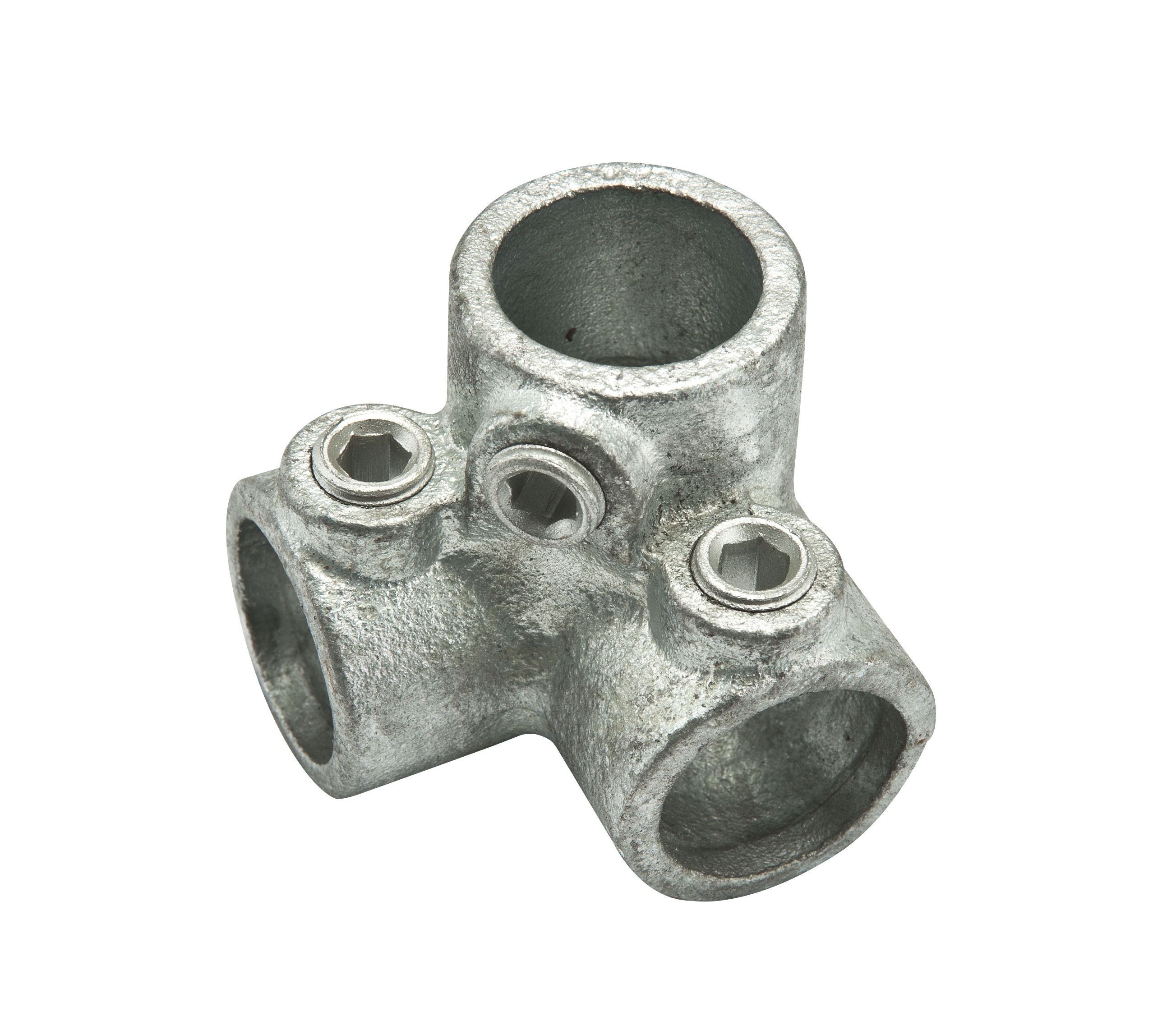 Steigerbuis koppelstuk diam 28mm hoek (3 buizen)