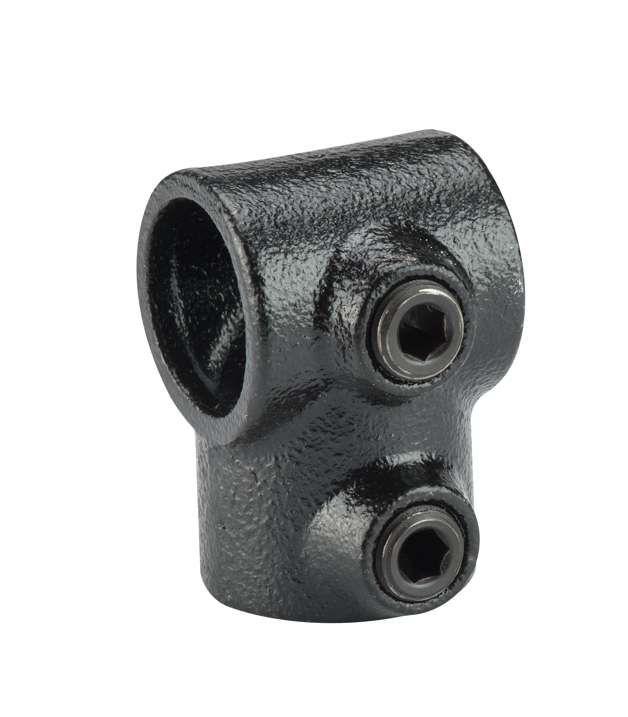 Steigerbuis koppelstuk zwart diam 28mm T-doorvoer