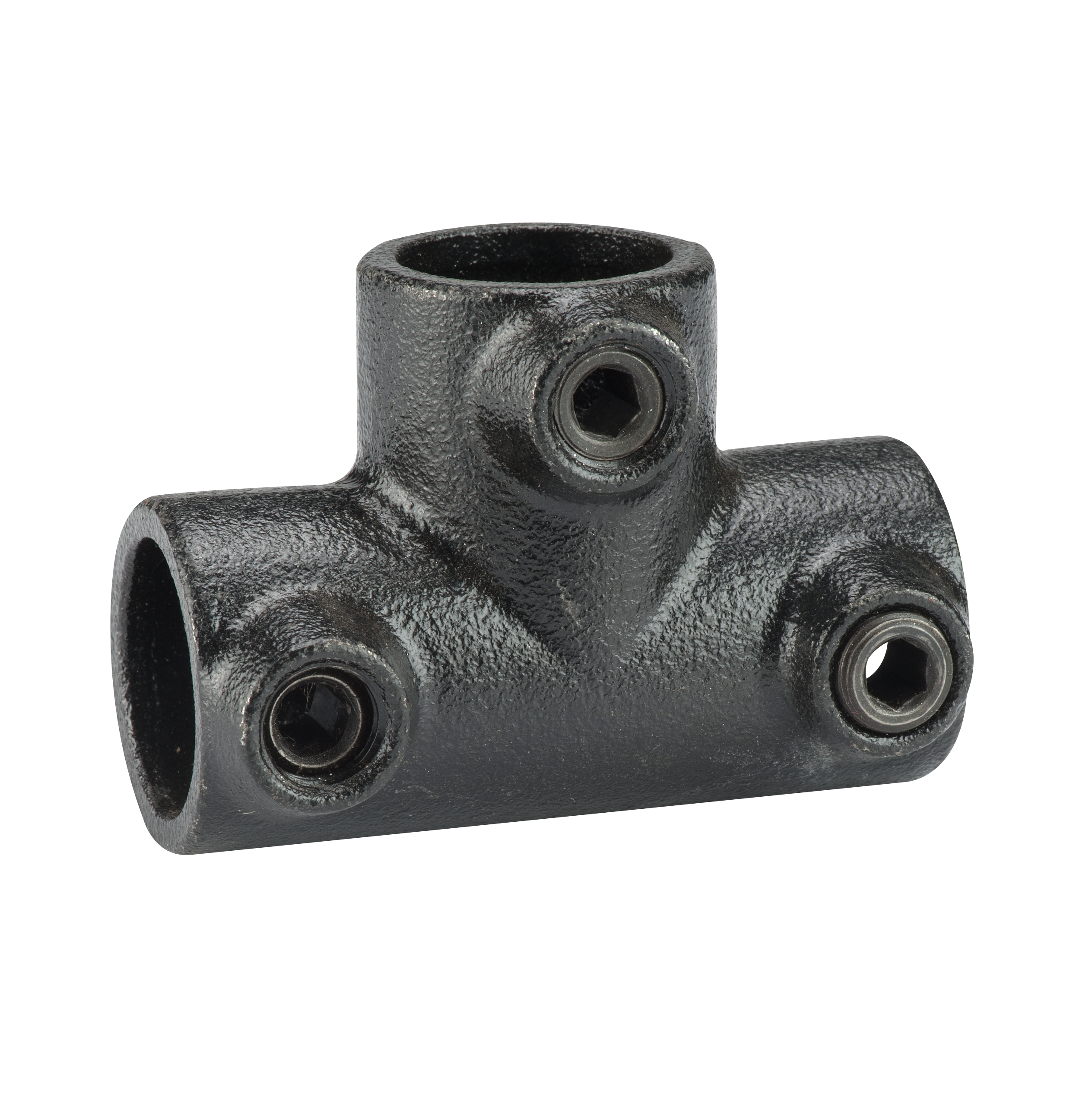 Steigerbuis koppelstuk zwart diam 28mm T-stuk