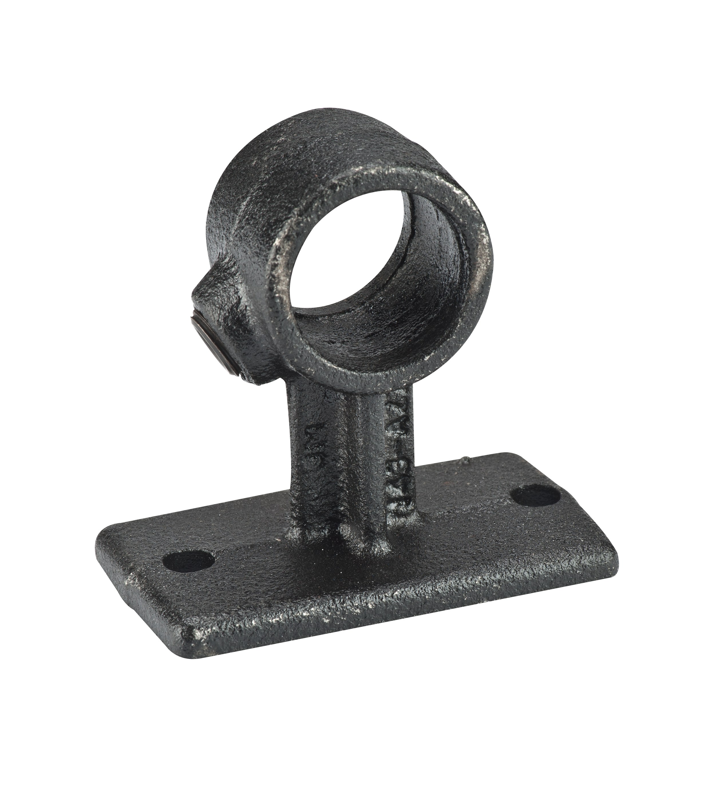 Steigerbuis koppelstuk zwart diam 28mm wandbevestiging