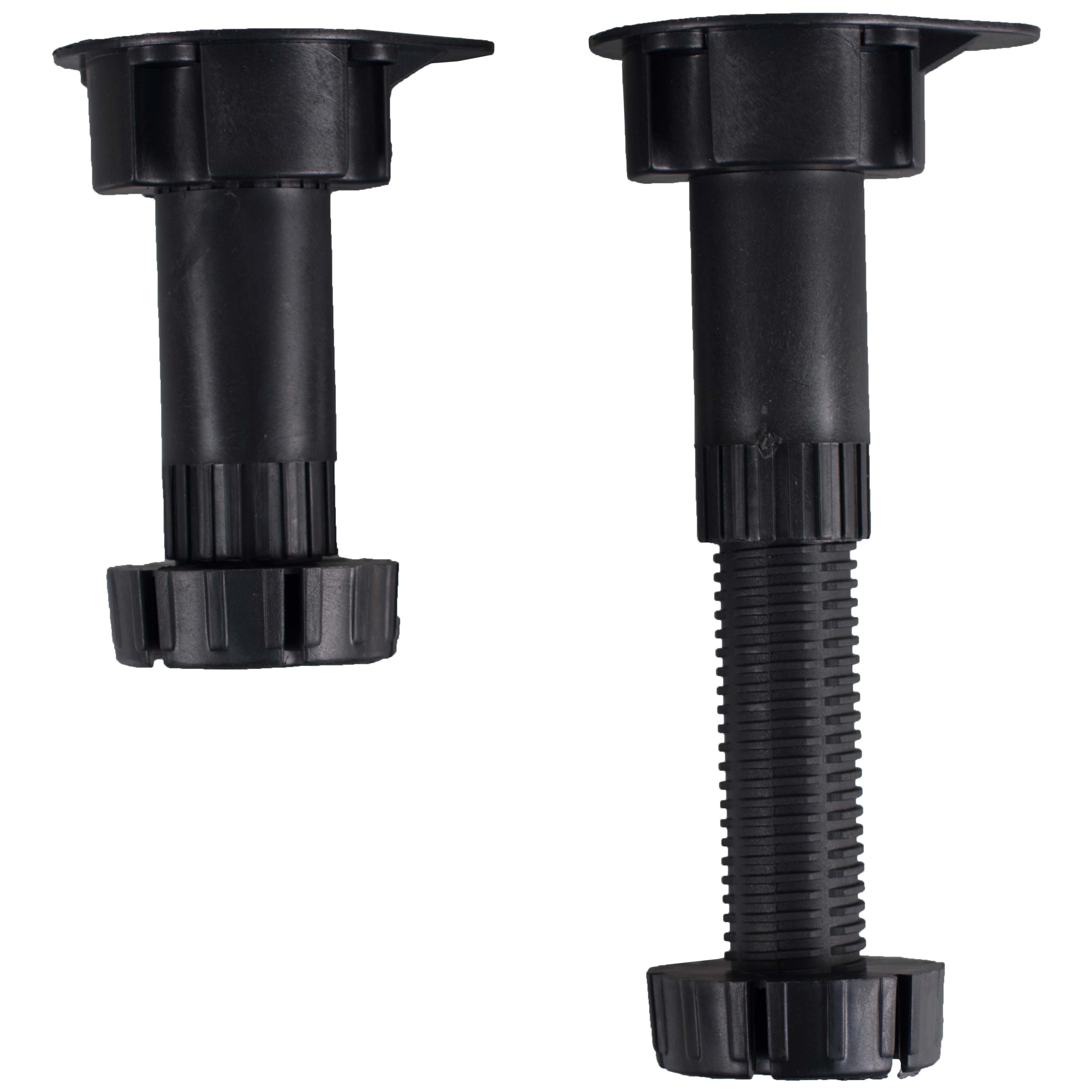 Regelbare keukenkastpoot nr 769 100-120mm zwart (4st)