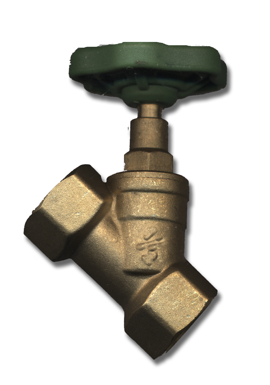 1 Waterstopkraan 1/2" FF - messing