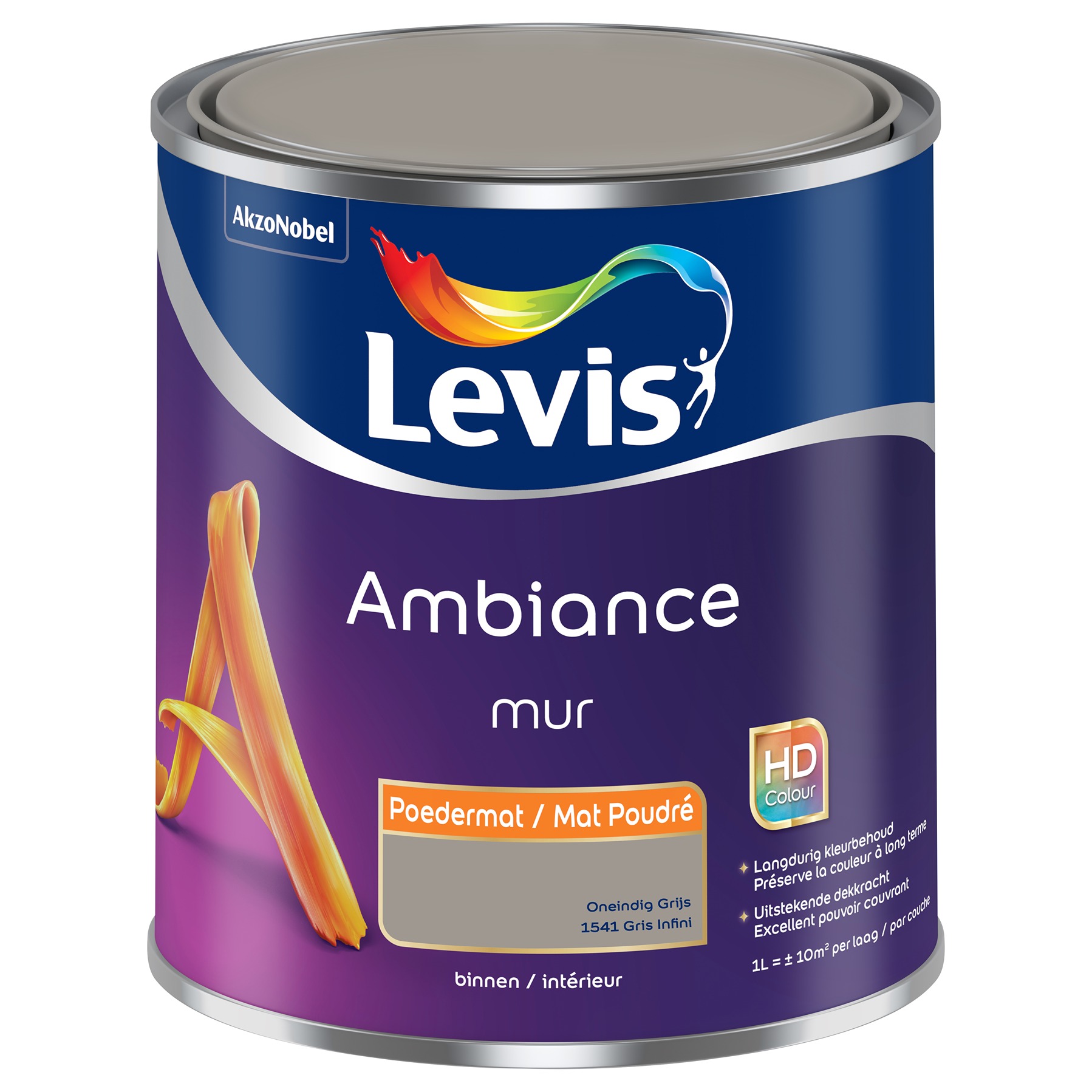 Levis Ambiance Mur Poedermat 1l Quinoa