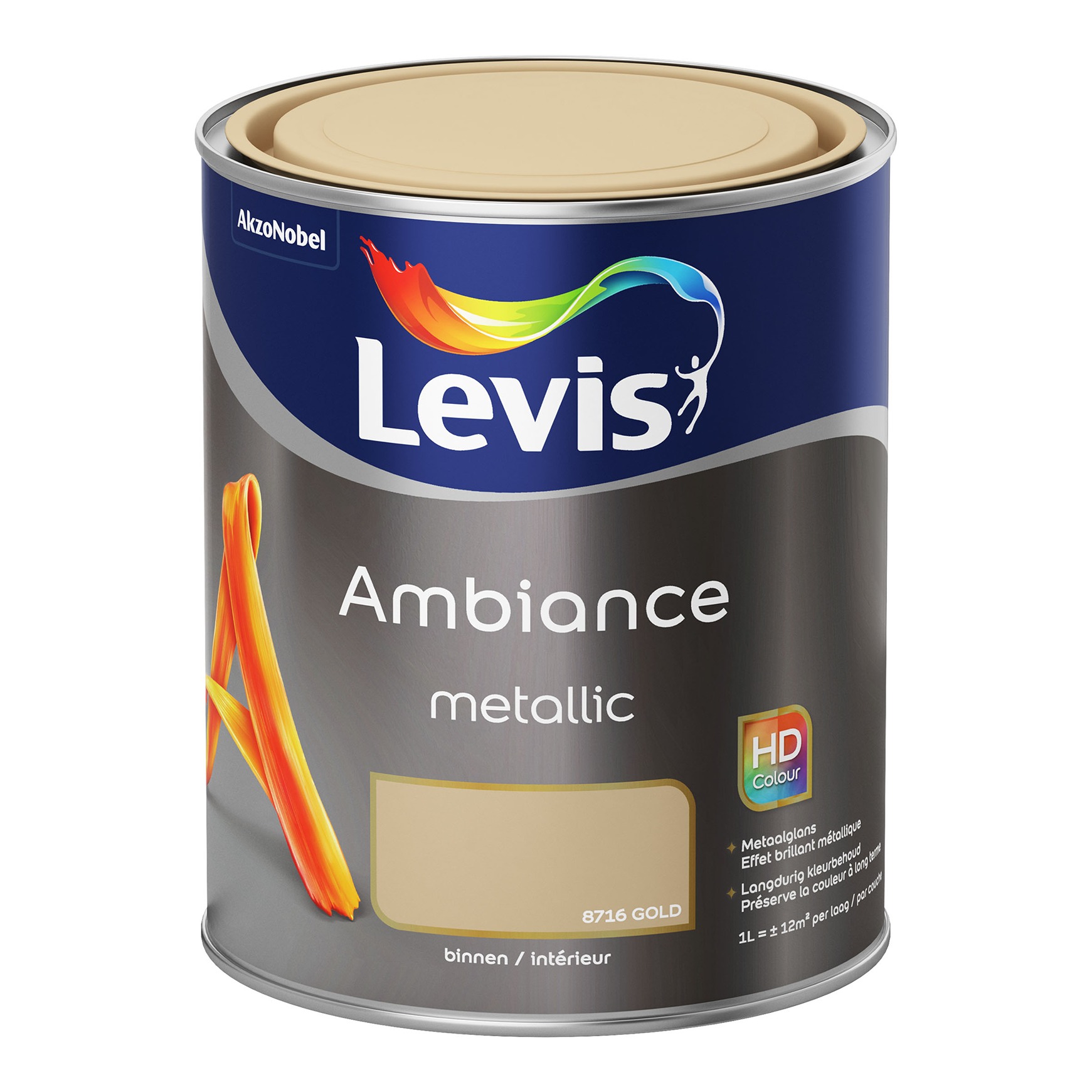 Levis Ambiance Mur Metallic 1l Gold