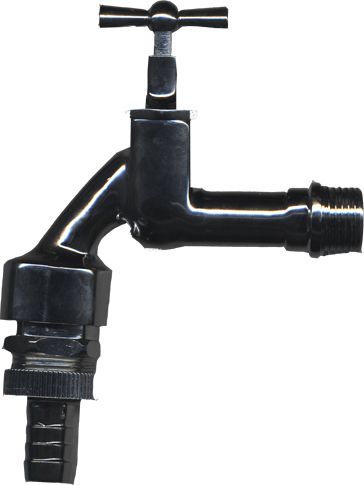 1 Robinet double service 1/2" avec aérateur - Laiton