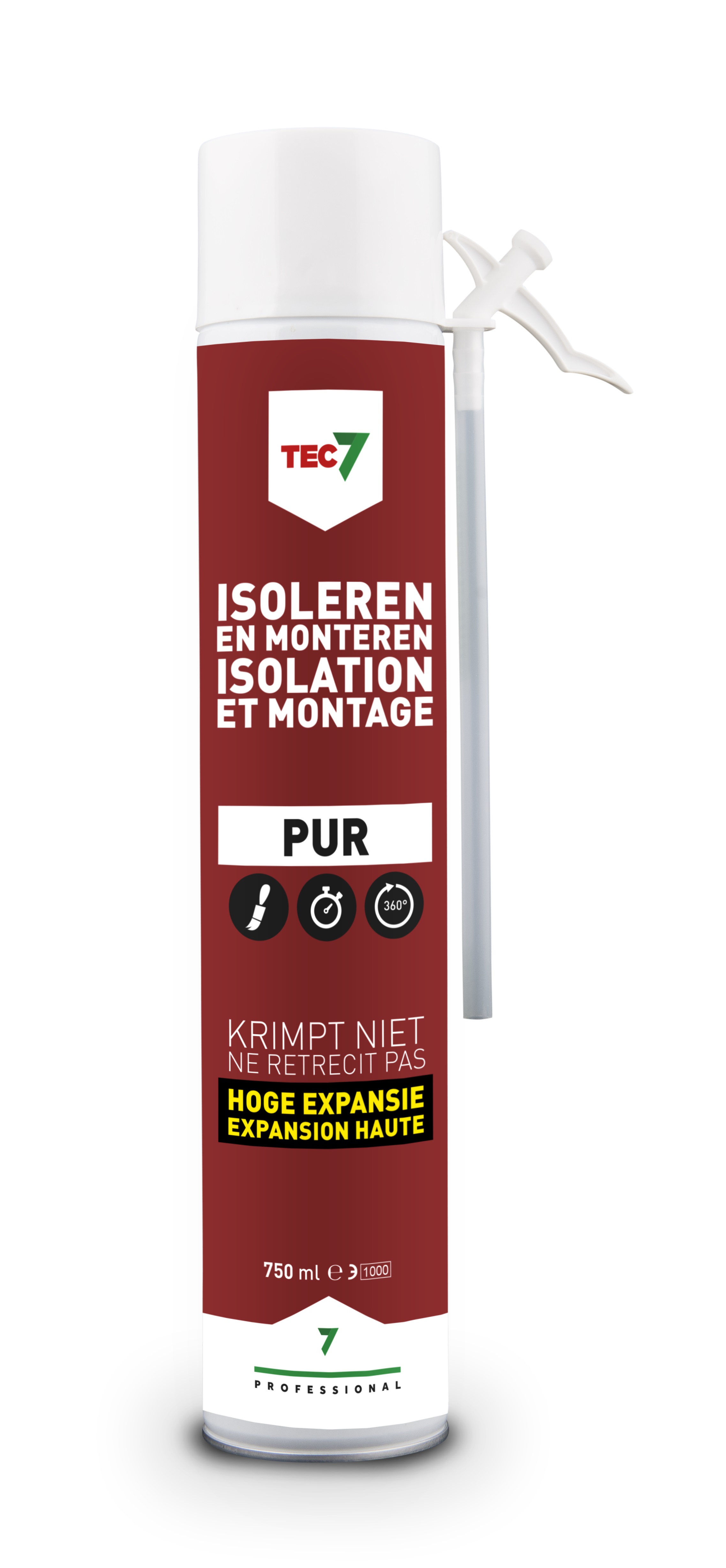Tec7 Pur B2 750ml - Mousse DIsolation Et De Montage