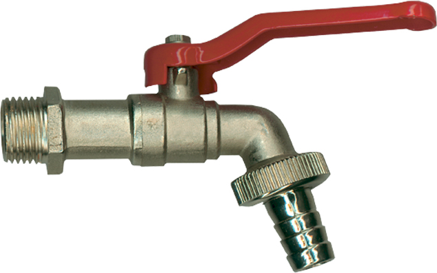 1 Robinet double service 1/2" - Laiton