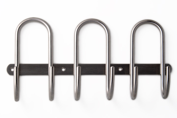 Portemanteau inox 3crochets 295x158x65mm