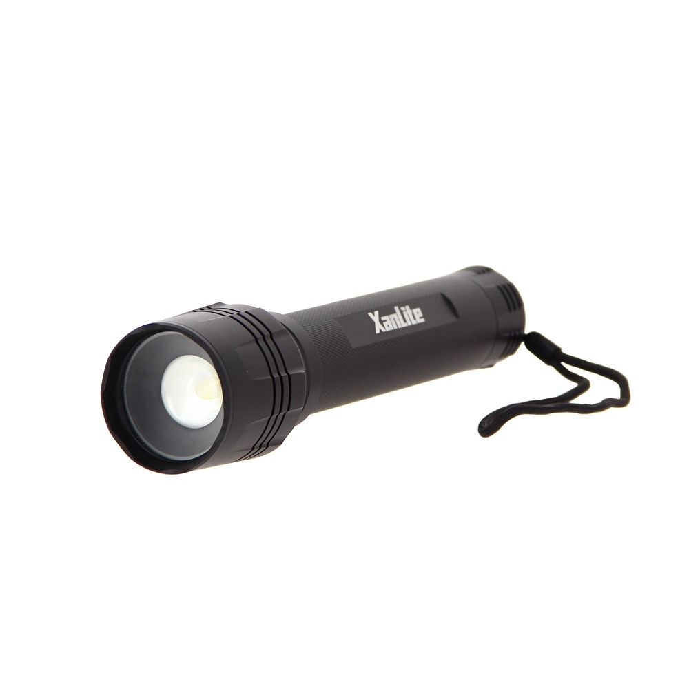 Xanlite LED zaklamp metaal - 3 standen - 1500 lm - IP67 - 6500k koel wit licht (batterijen incl)