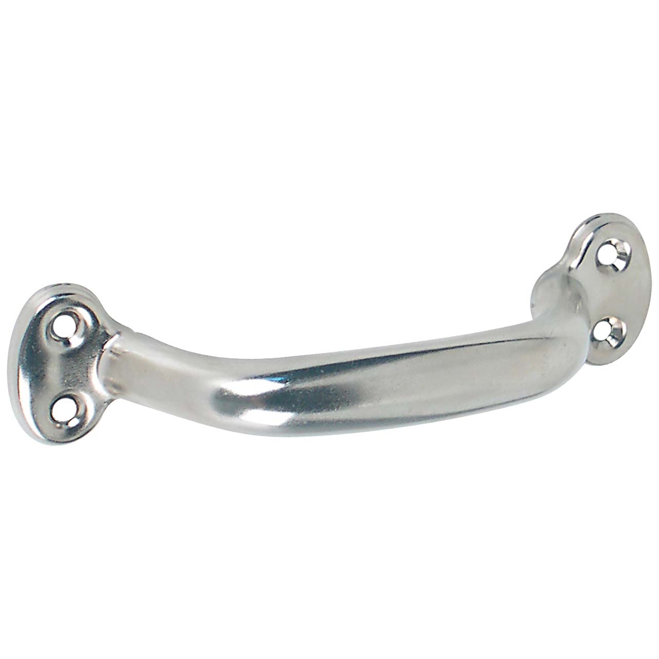 Poignée creuse fer nickelé 145mm (2pcs)