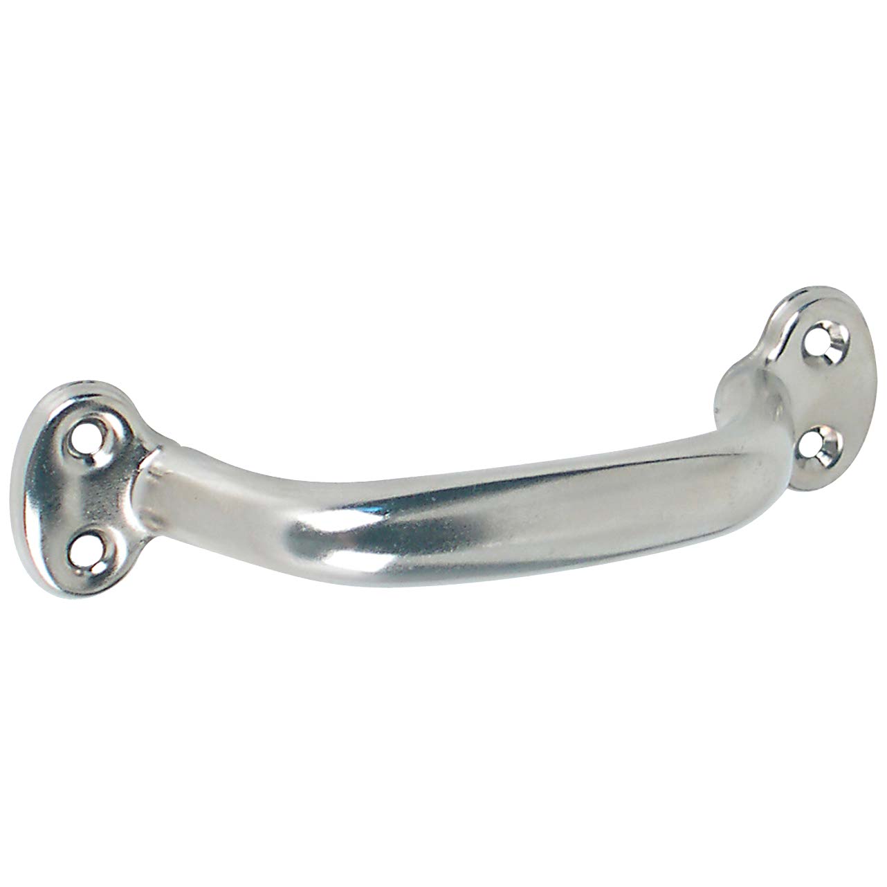 Poignée creuse fer nickelé 90mm (2pcs)