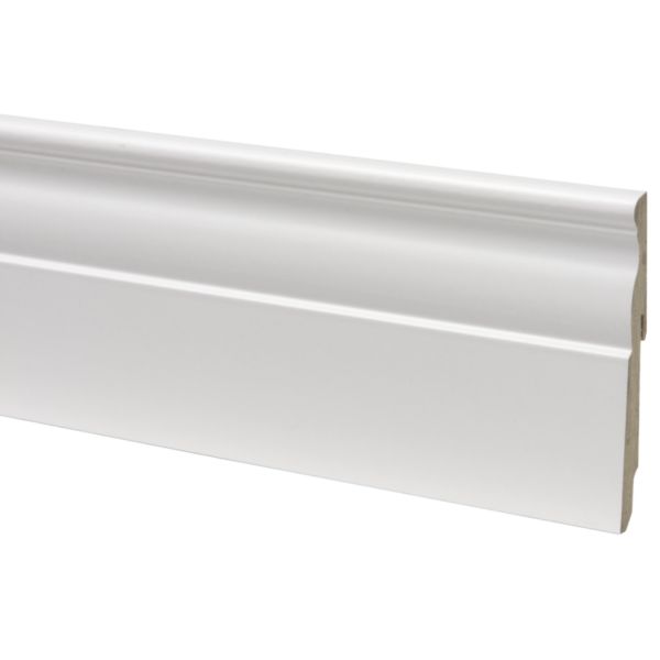 Cando muurplint 120x22 mm Romantic wit 240cm