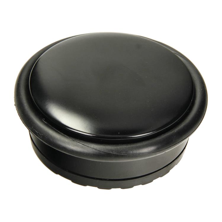 Zware deurstop zwart 1.3kg Ø95mm hoogte 35mm