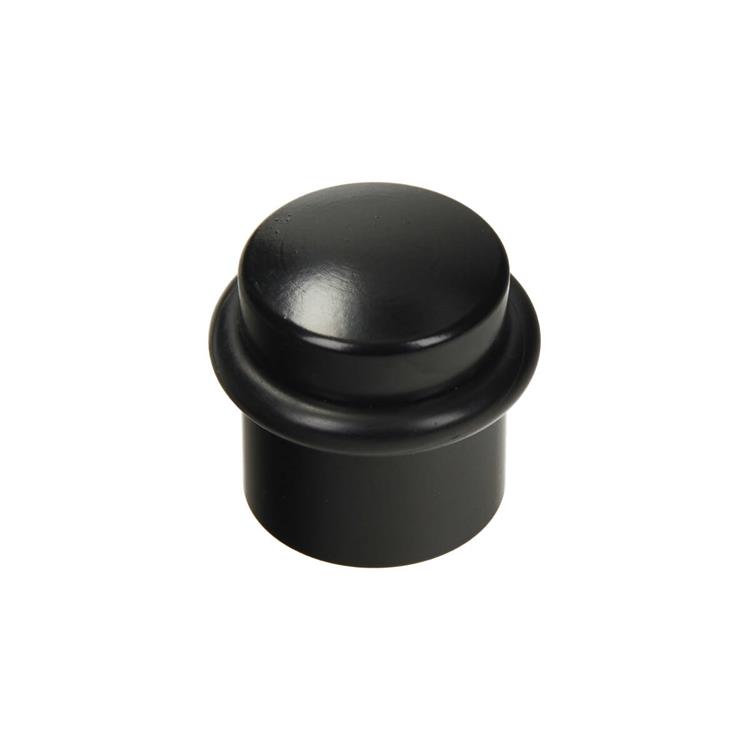 Deurstoper cilindermodel zwart Ø30 h35mm 1st/pcs
