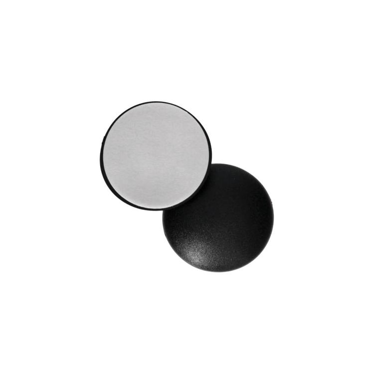 Deurstop zelfklevend zwart  Ø 40mm 2 st/pcs