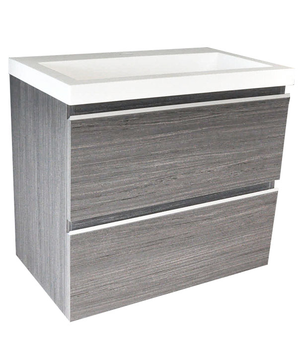 Wiesbaden Shall onderkast 60 x 36 cm houtnerf grijs