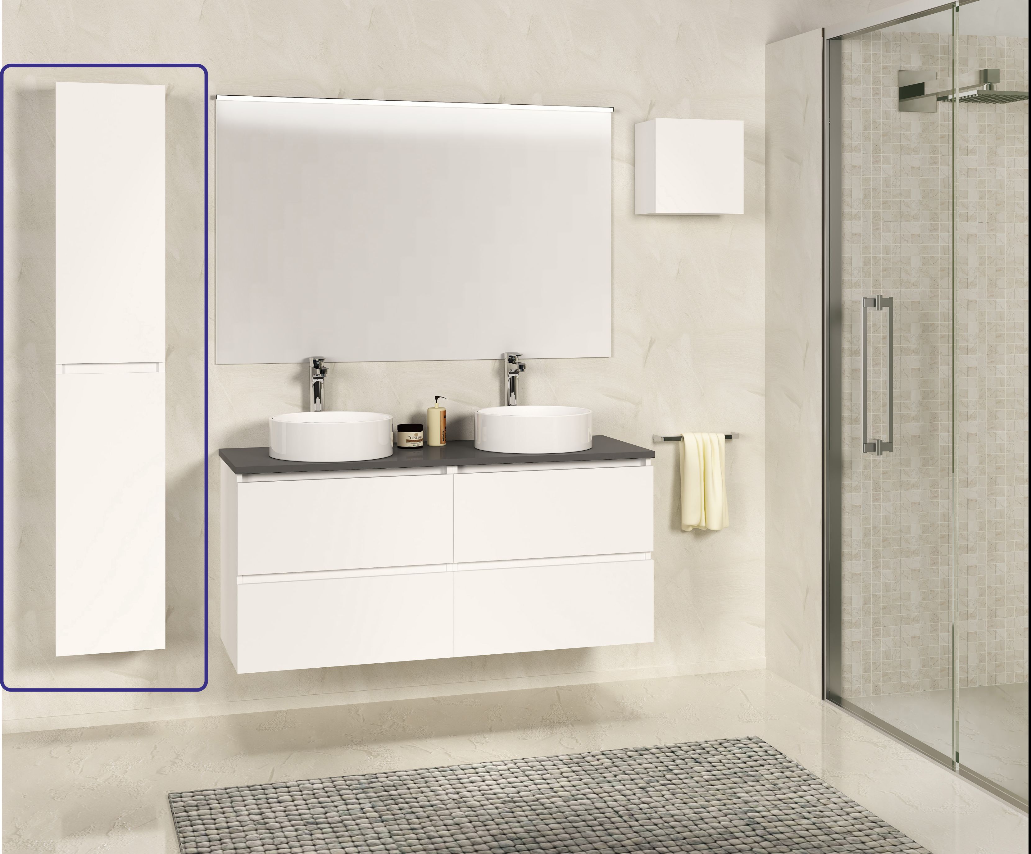Xellanz SEPHIA Colonne 140x30x25 Blanc mat