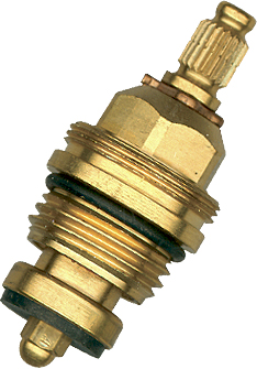 1 Kraanbinnenwerk 1/2" FF - messing