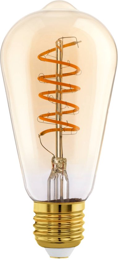 Eglo ampoule spiral E27 ST64 led 4W 2200k ambre (1 pièce)
