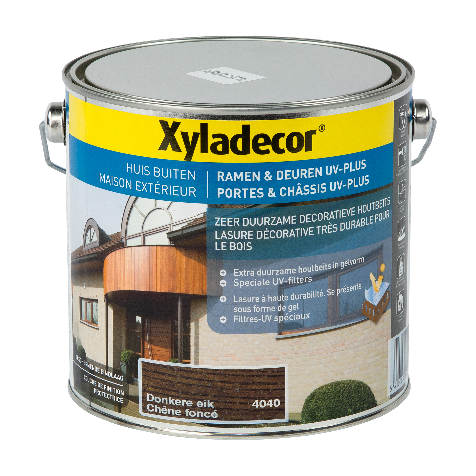 Xyladecor Ramen & Deuren UV-Plus Houtbeitss Donkere Eik 2,5l