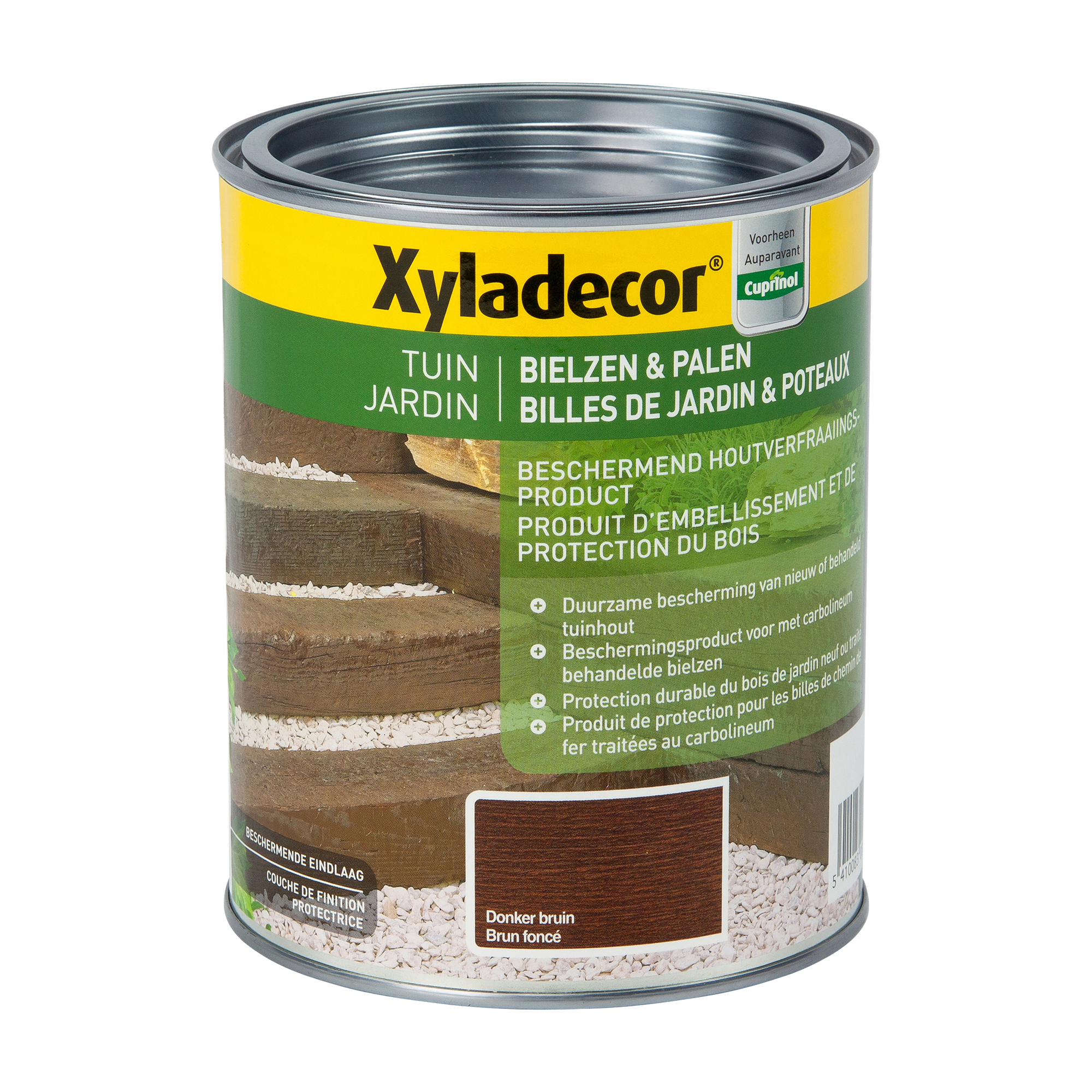 Xyladecor Billes De Jardin & Poteaux Brun Fonce 1l