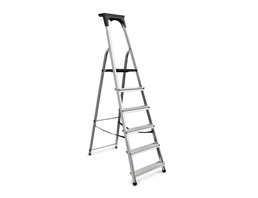 Euro Step aluminium trapladder 6 treden