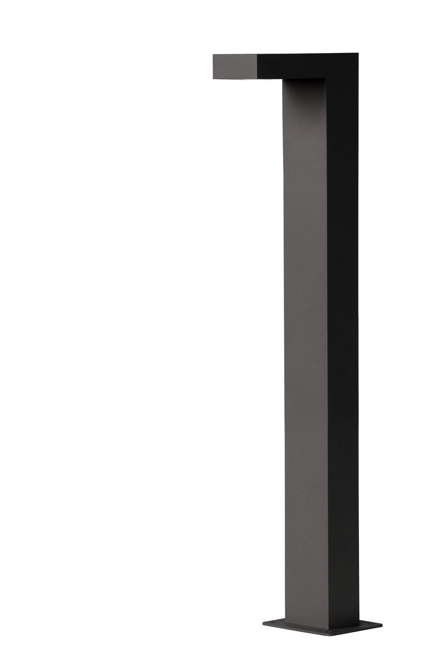 Lucide TEXAS - Sokkellamp Buiten - LED - 1x7W 3000K - IP54 - Antraciet