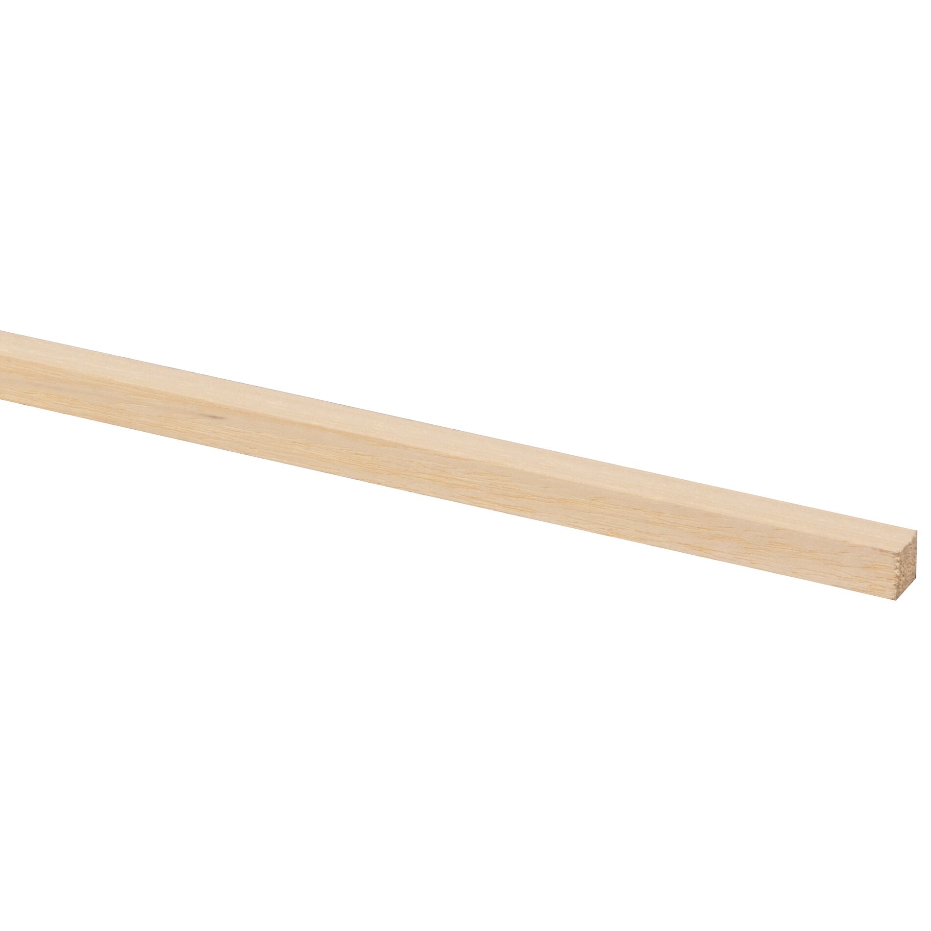 Schaaflat hardhout wit 12x12mm - 270cm