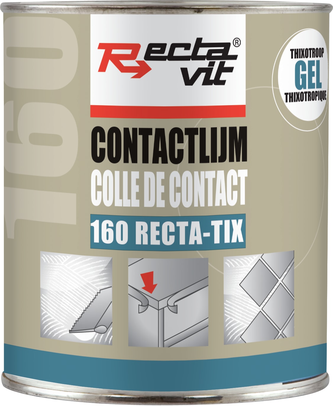 Rectavit 160 Rectatix Gel - Colle De Contact Universelle 750ml