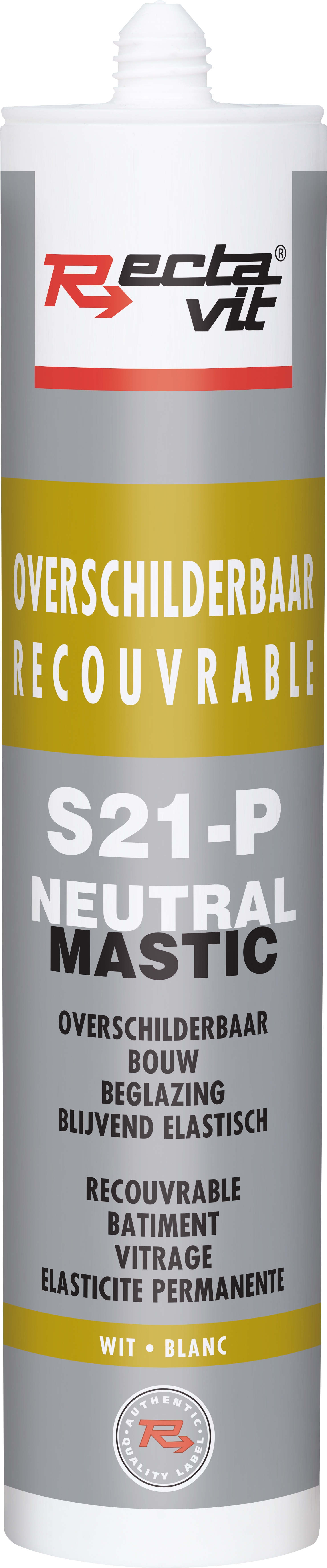 Rectavit S21-P Pro - Mastic De Jointoyage Blanc 310ml