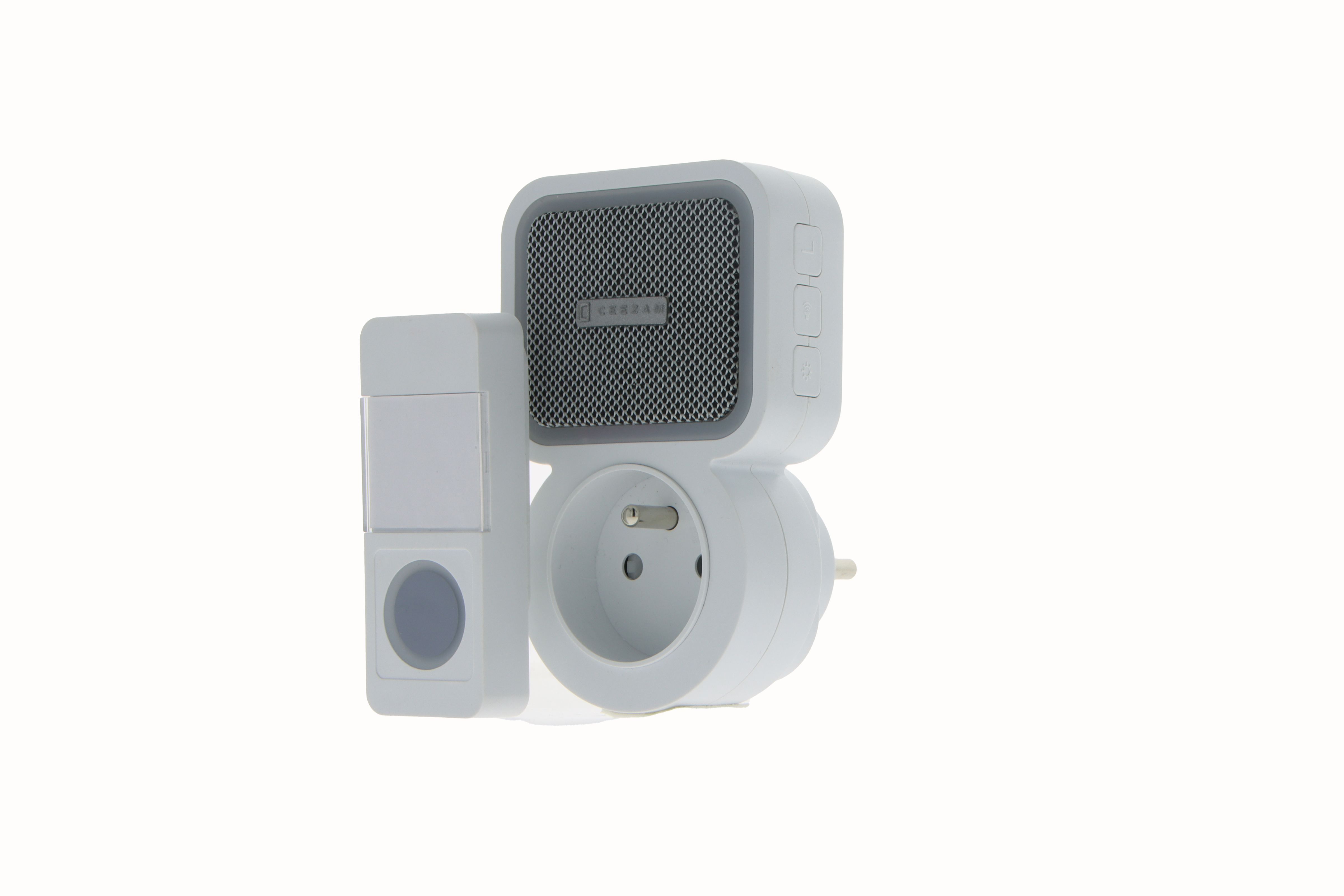 Ceezam draadloze deurbel Plug-in + stopcontact wit 100m 38 melodieën