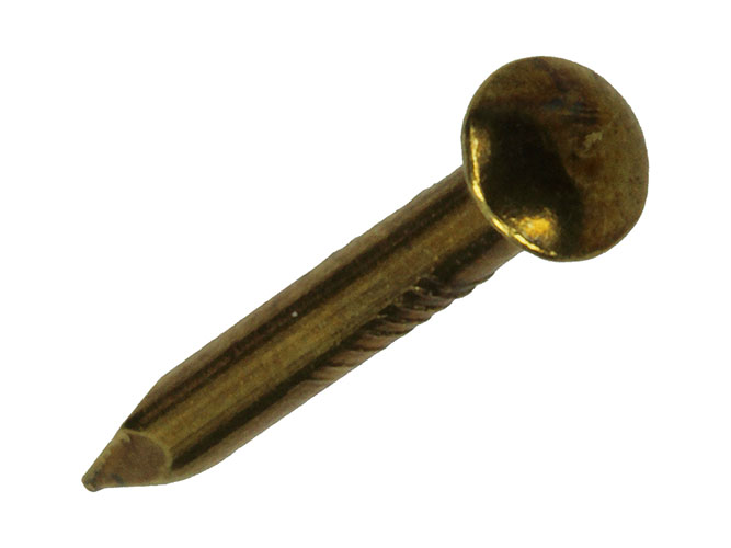 POINTE TETE BOMBEE LAITON BRUT 20 GR 1,8 X 18 MM