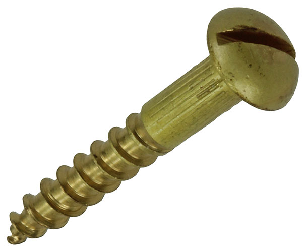 HOUTSCHROEF BOLKOP MESSING 8 STUKS 4,0X25MM