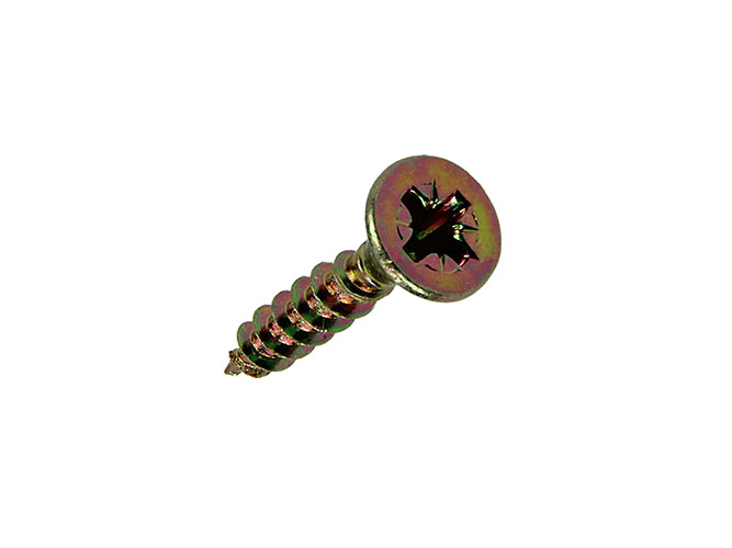 SPAANPLAATSCHROEF MET VERZONKEN KOP ZELFBOREND GEELVERZINKT 80 STUKS 4,0X20MM