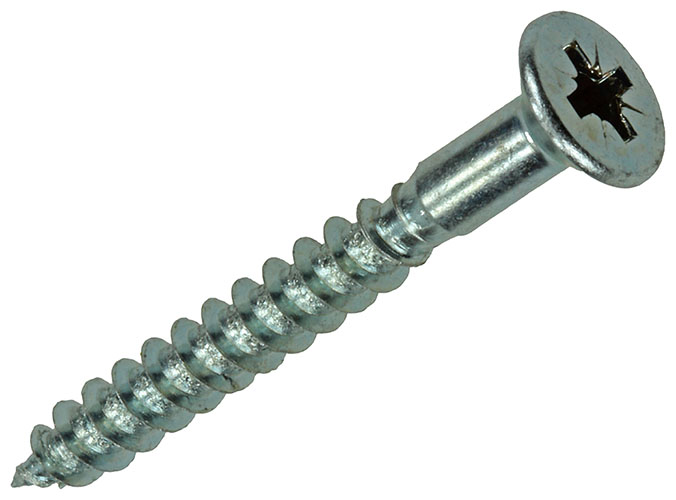 VIS DECO ACIER ZINGUE 30 PC 4,5 X 40 MM