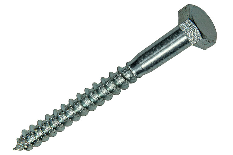 TIREFOND ZINGUE 25 PC 10 X 100 MM