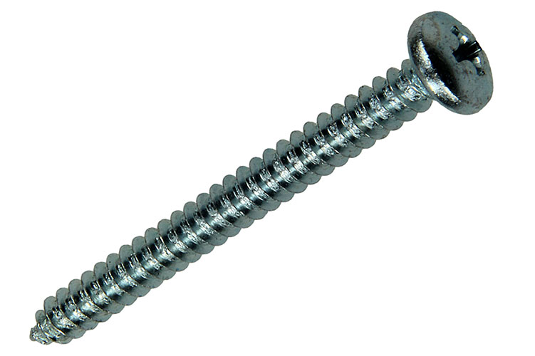 VIS A TOLE TETE CYL. ACIER ZINGUE 7 PC 4,8 X 50 MM