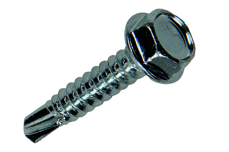 VIS AUTOFORANTE TETE HEX.AC. ZING. 20 PC 4,8 X 25 MM