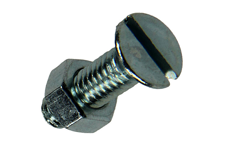 METAALSCHROEF VERZINKT KOP + MOER VERZINKT 16 STUKS M5X16MM