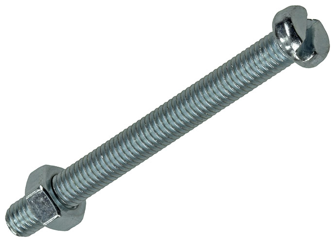 VIS A METAUX TC.+ECROU AC.ZING8 PC M5 X 50 MM