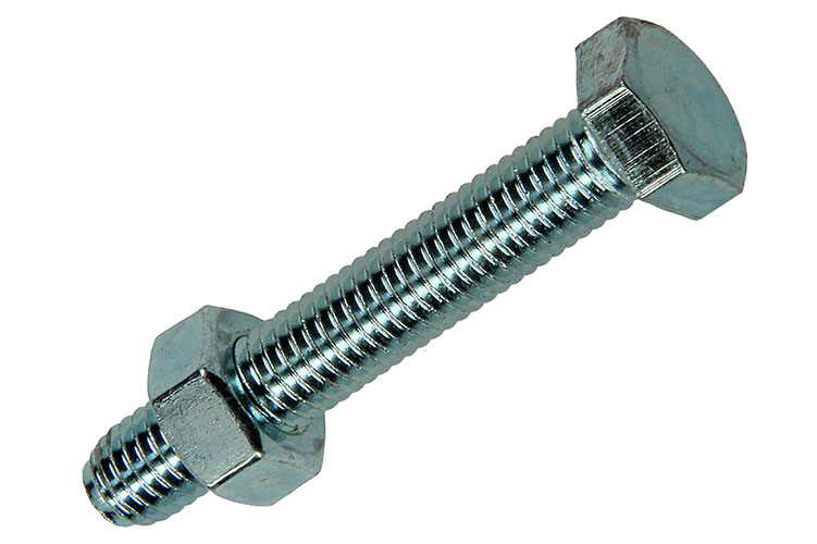 BOULON DE PRESSION+ECROU AC. ZING. 4 PC M8 X 50 MM