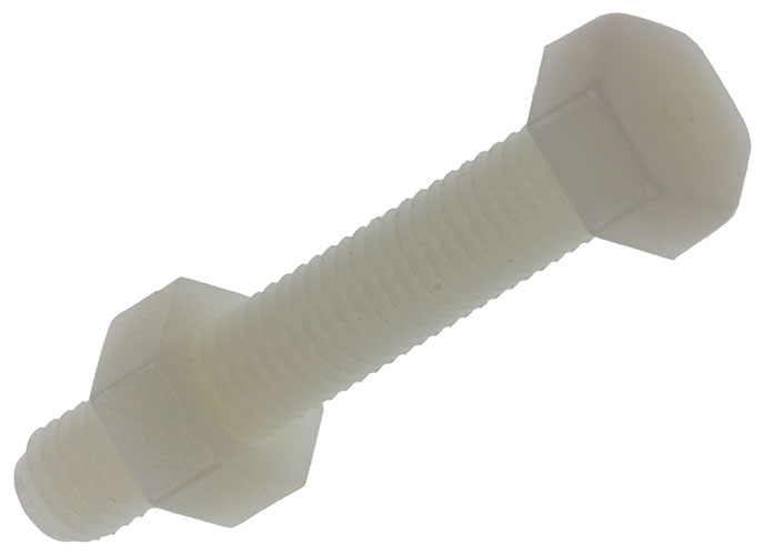 BOULON DE PRESSION + ECROU NYLON 6 PC M5 X 30 MM