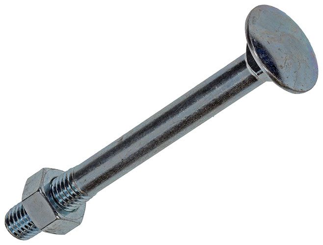 BOULON TRCC + ECROU ACIER ZINGUE 1 PC M12 X 120 MM