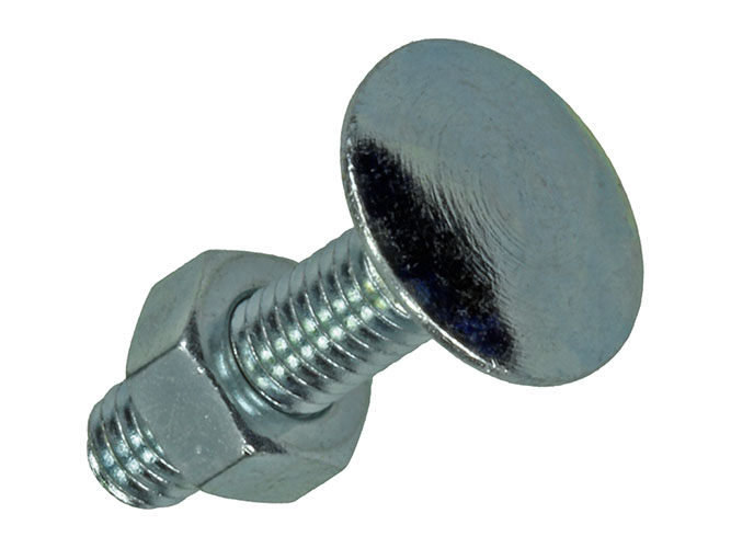 BOULON TRCC + ECROU ZINGUE 32 PC M6 X 25 MM