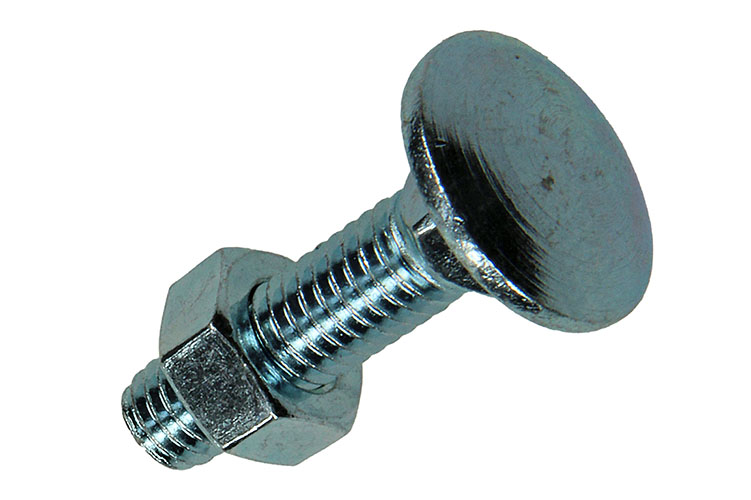 HOUTBOUT + MOER VERZINKT 25 STUKS M8X30MM