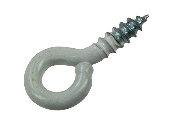PITON VIS BOIS ACIER BLANC 2,3 X 10 MM